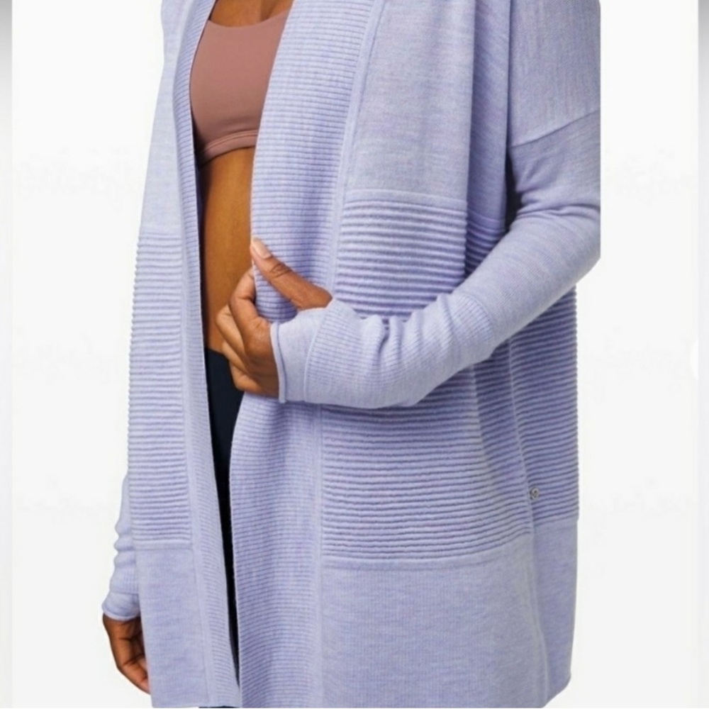 Lululemon Sit in Lotus wrap sweater size 6